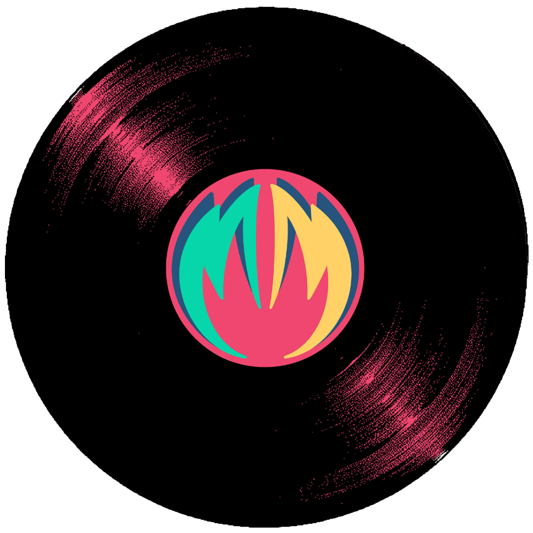 Spinning vinyl record