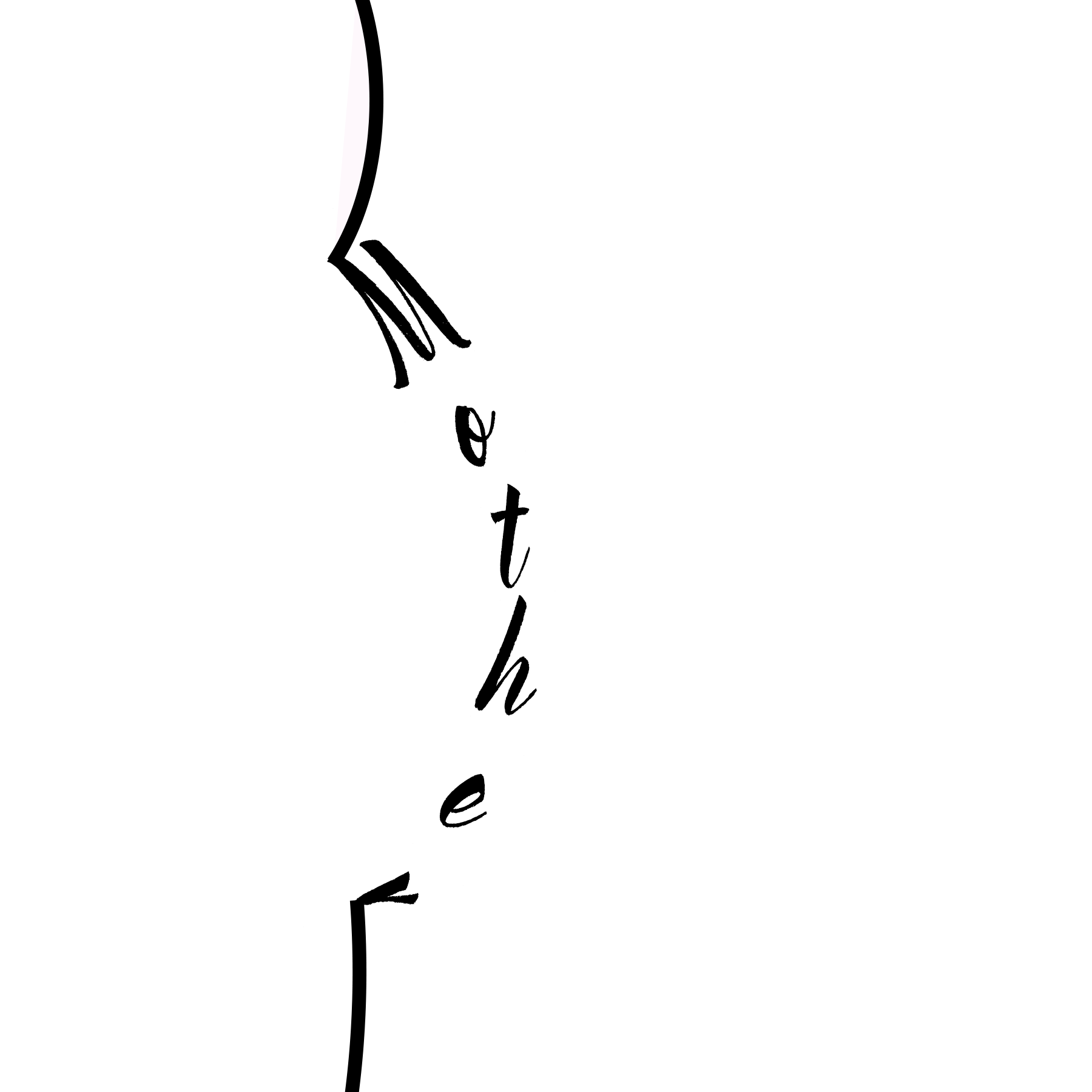 Word-as-image project visually representing the word mother through illustration